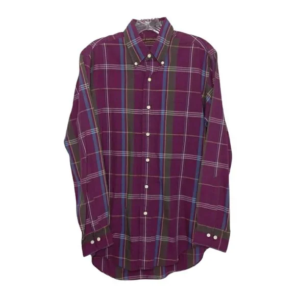 chaps ralph lauren dress shirts Long Sleeve Multi Colored Stripped Striped The Vintage Point